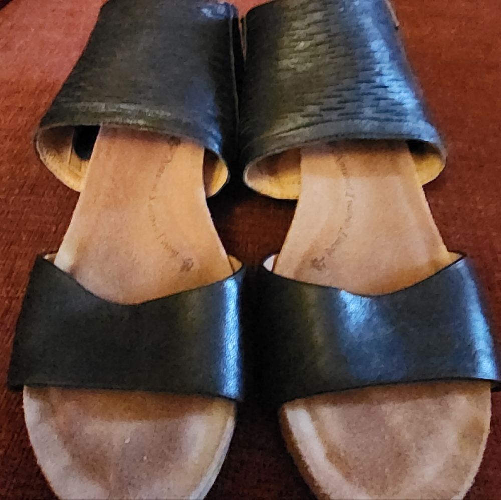 Black Soft Open Toed Booties. - image 2